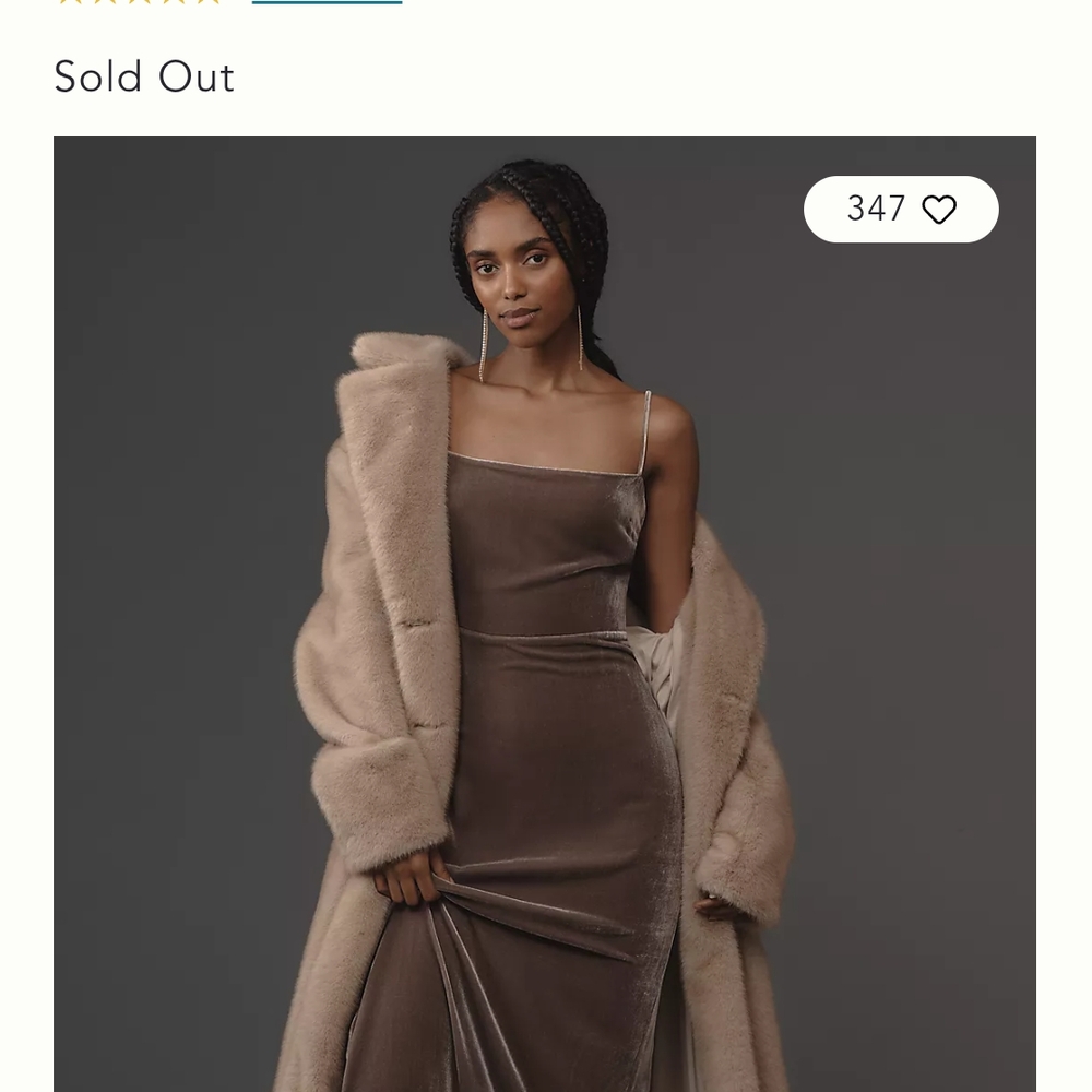 Reformation Velvet Frankie Dress